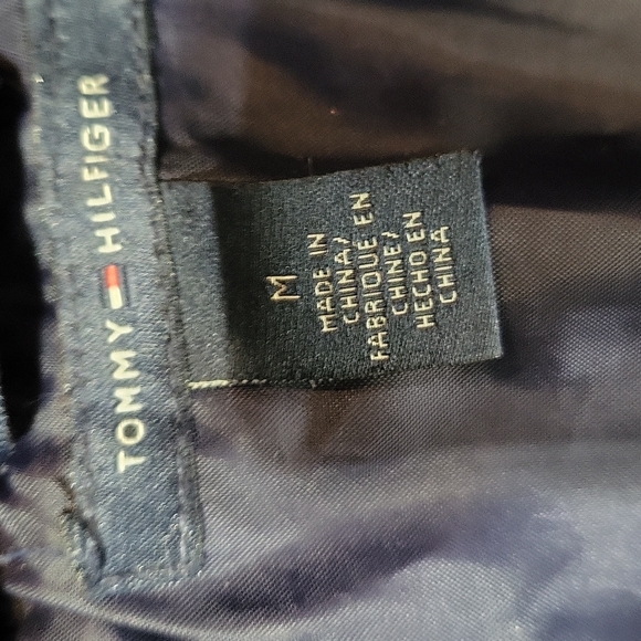 TOMMY HILFIGER Navy Blue Lightweight Quilted Hooded Puffer Jacket-Flawed - Picture 3 of 16